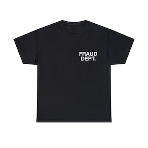 Fraud Dept. Souvenir Tee - Schwarz