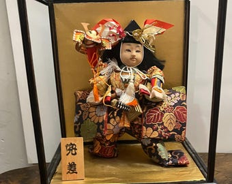 市松人形 日本製 ヴィンテージ ハンドメイド アートドール 胡粉と