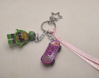 Teenage Mutant Ninja Turtles, Donatello, minifigure Bag Charm.