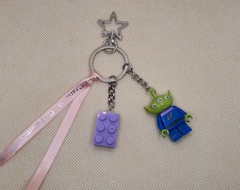 Charm para bolso de minifigura de Toy Story, Alien.