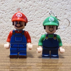 Mario und Luigi, Super Mario, Minifigur Ohrringe.