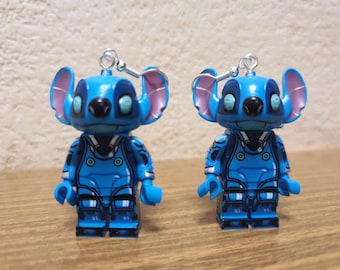 Future Stitch minifigure earrings.