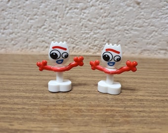 Pendientes de botón de Toy Story Forky.