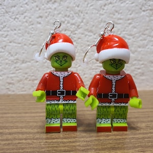 Der Grinch Minifigur Ohrringe.