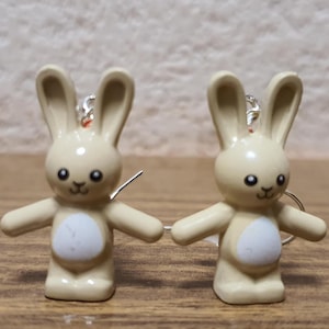 Cuddly Bunny minifigure earrings.