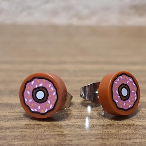 Donut Minifigur Ohrstecker.