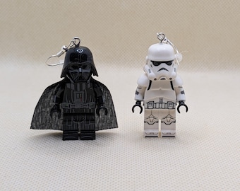 Star Wars. Örhängen med minifigurer i form av Darth Vader och Stormtrooper.