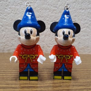 Fantasia Mickey minifigure earrings.
