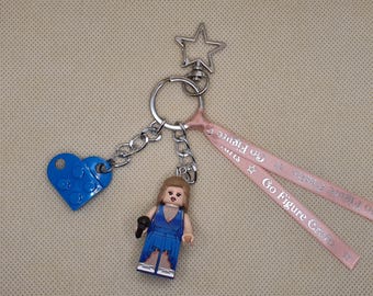 Pop star inspired, 1989 era, minifigure Bag Charm. Personalised attachment available.