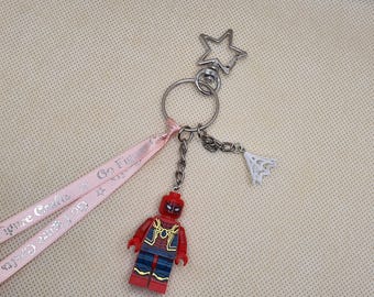 Spiderman minifigure Bag Charm.