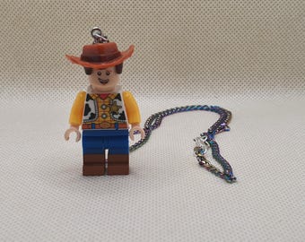 Toy Story, Woody, Minifigure 19 inch necklace.