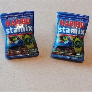 Haribo stud earrings.