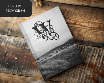 Personalized Western Monogram Notebook, Cowboy Horse Journal