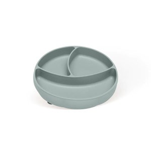 100% Silicone Suction Dishware Plate for Babies and Toddlers Divided Design | Baby Plates with Suction Microwave & Dishwasher Safe