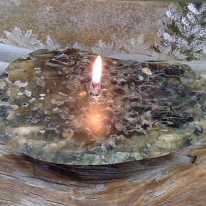 Vesuvianite Stone Oil Lamp Candle, Candles, Stone Oil Lamp, Rock Oil Lamp Candles, Stone Candles, Candles, Small Oil Lamps, Rock Candles