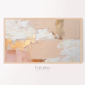 Samsung Frame TV Art, Abstract Painting, Geometric Pastel Oil Painting for Frame TV, Instant Download