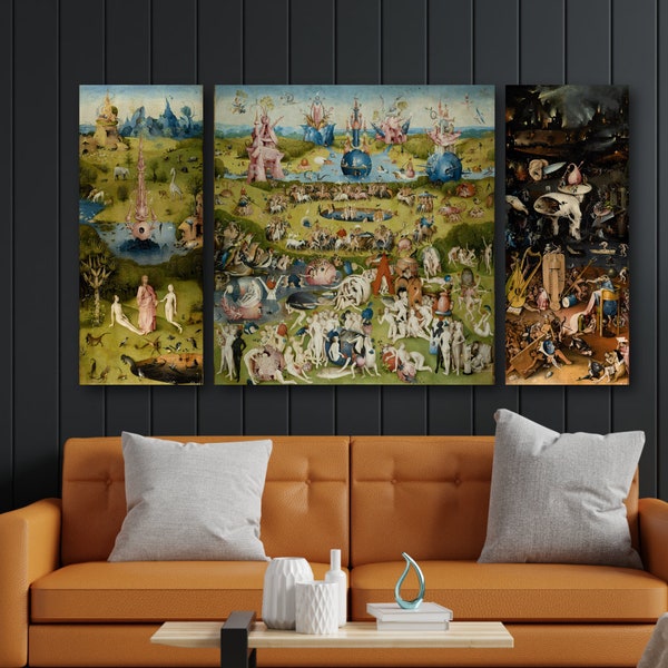 Jardin des délices : Bosch - Numérisation ultra haute résolution - Impression sur toile