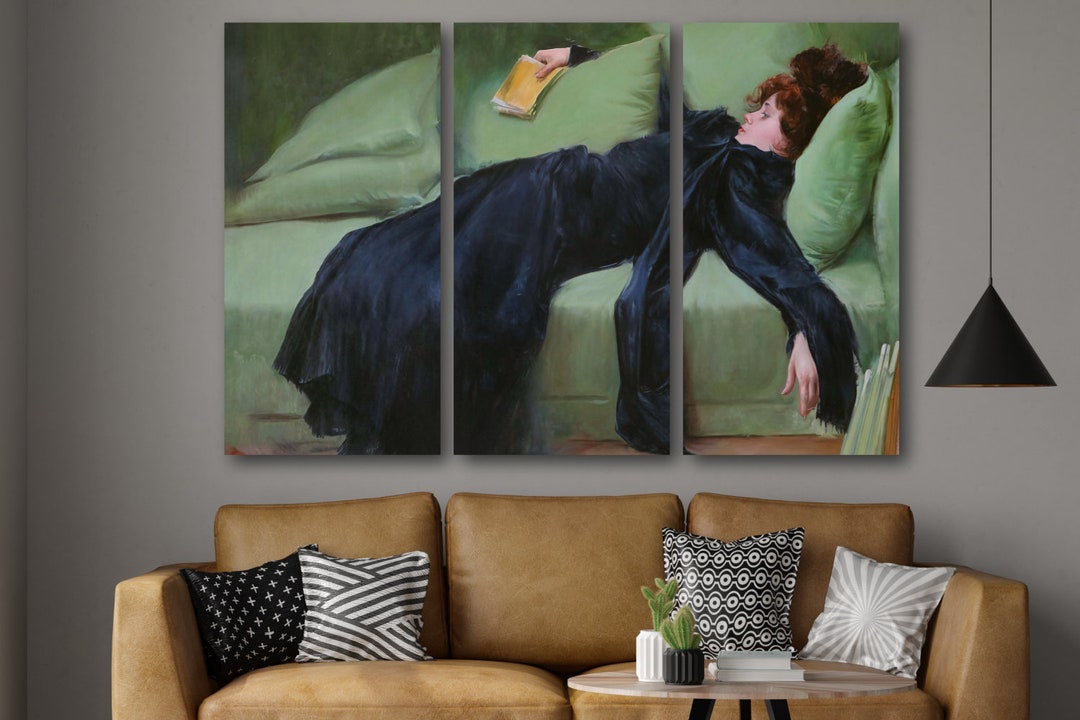 Decadent Young Woman: Roman Casas - Ultra-high Res Scan - Canvas Print ...