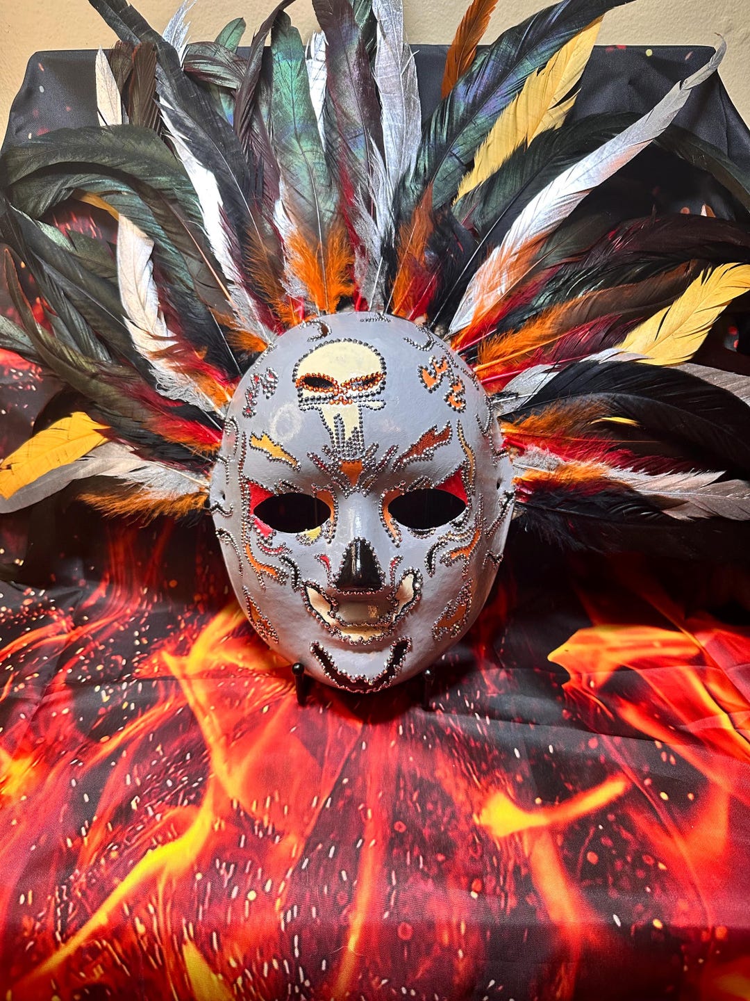 Ghost Rider Withouut Mask Ghost-rider Mask: Display Stand Included - Etsy