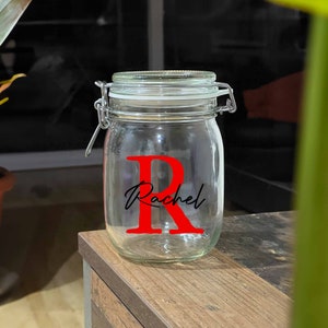 Personalised Name Jar | Personalised Money Savings Jar For Kids, Personalised Unique Name Jar, Kids Storage, Kids Snacks, Snacks Jar, Custom