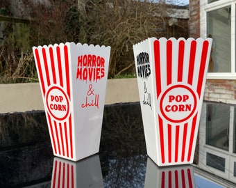 Personalised Popcorn Box For Movie Night | Couples Popcorn Set, Party Pop Corn Bowl, Couples Gift, Personalised Gift, Popcorn Bucket, Tub