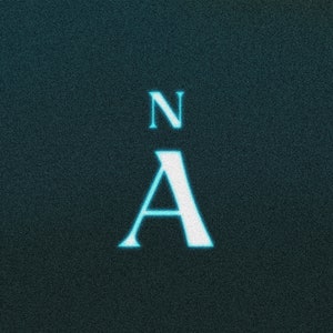 Könnte beinhalten: Ein weißer Buchstabe "A" mit blauer Umrandung und ein weißer Buchstabe "N" darüber auf einem dunkelblauen Hintergrund.