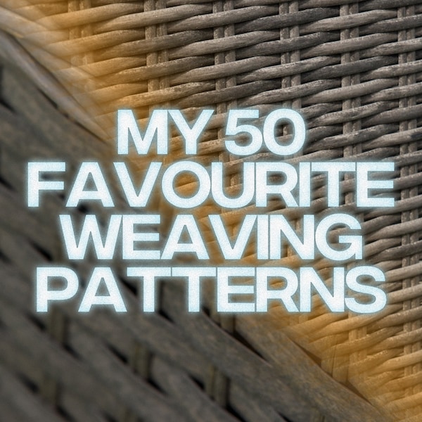 Rattan Hand-Woven Basket & Lampshade Weaving Patterns Set of 50 - 50 Pattern Ideas To Start Weaving With