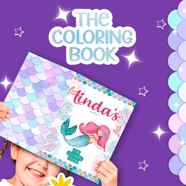 Mini Coloring Book Template - Etsy