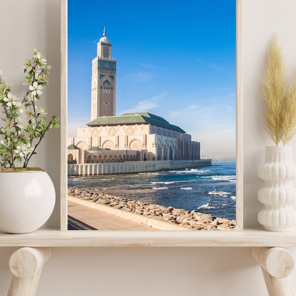 Printable wall Art Mosque Hassan II Casablanca