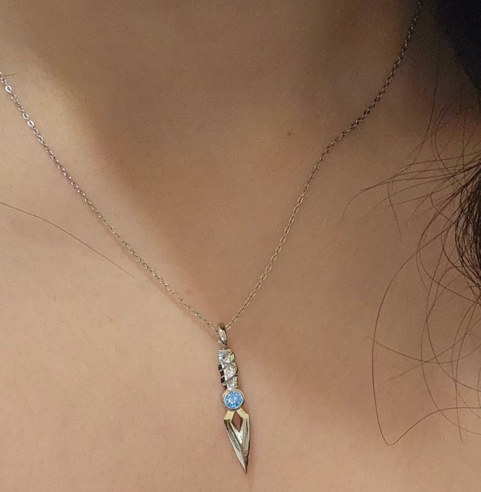 Valorant Jett Necklace Gamer Necklace Jett Knife Design Valorant