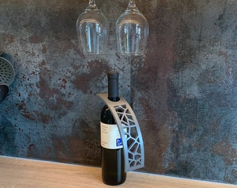 Curved Wine Bottle Holder, Wine Bottle Rack, Wine Storage, Balancing Wine Holder, Modern, One Size - Elevate your home