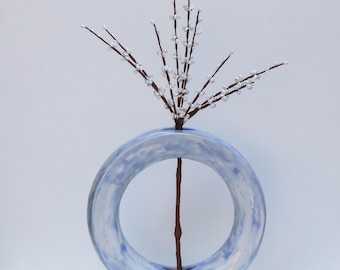Torus Vase to Hold a Single Flower Stem