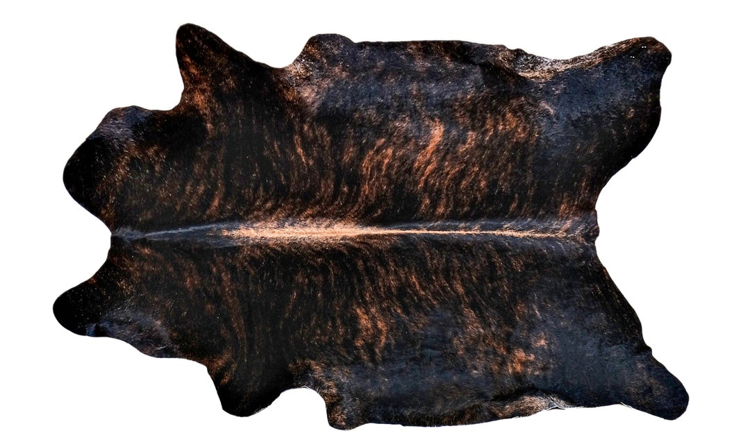 5x6 Cowhide Rug Amazing Black and Brown Cowhide Rug Cow Etsy