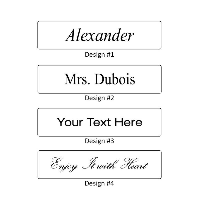 You can choose from up to four fonts.