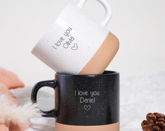 Personalized Printed Ceramic Mug, Custom Coffee Cup with Your Text, Gift for Dad, Mom, Husband, Wife, Friends, Father's Day, Mother's Day