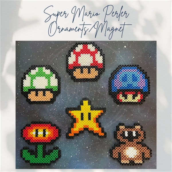 Super Mario Perler Magnet