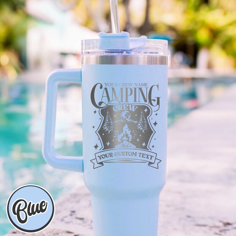 Custom Tumbler for Camping, Custom Camping Tumbler, Camping Tumbler