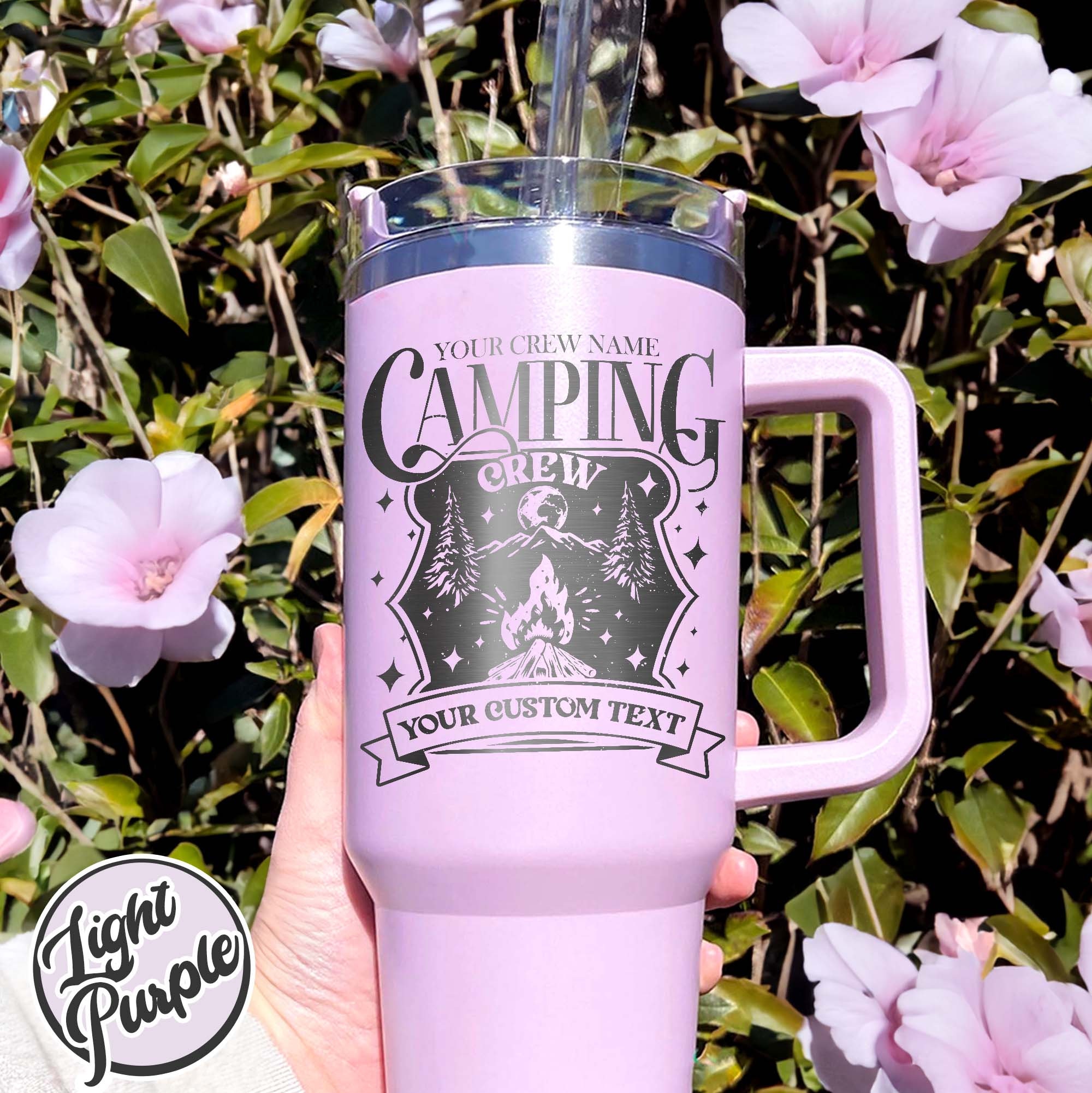 Custom Tumbler for Camping, Custom Camping Tumbler, Camping Tumbler