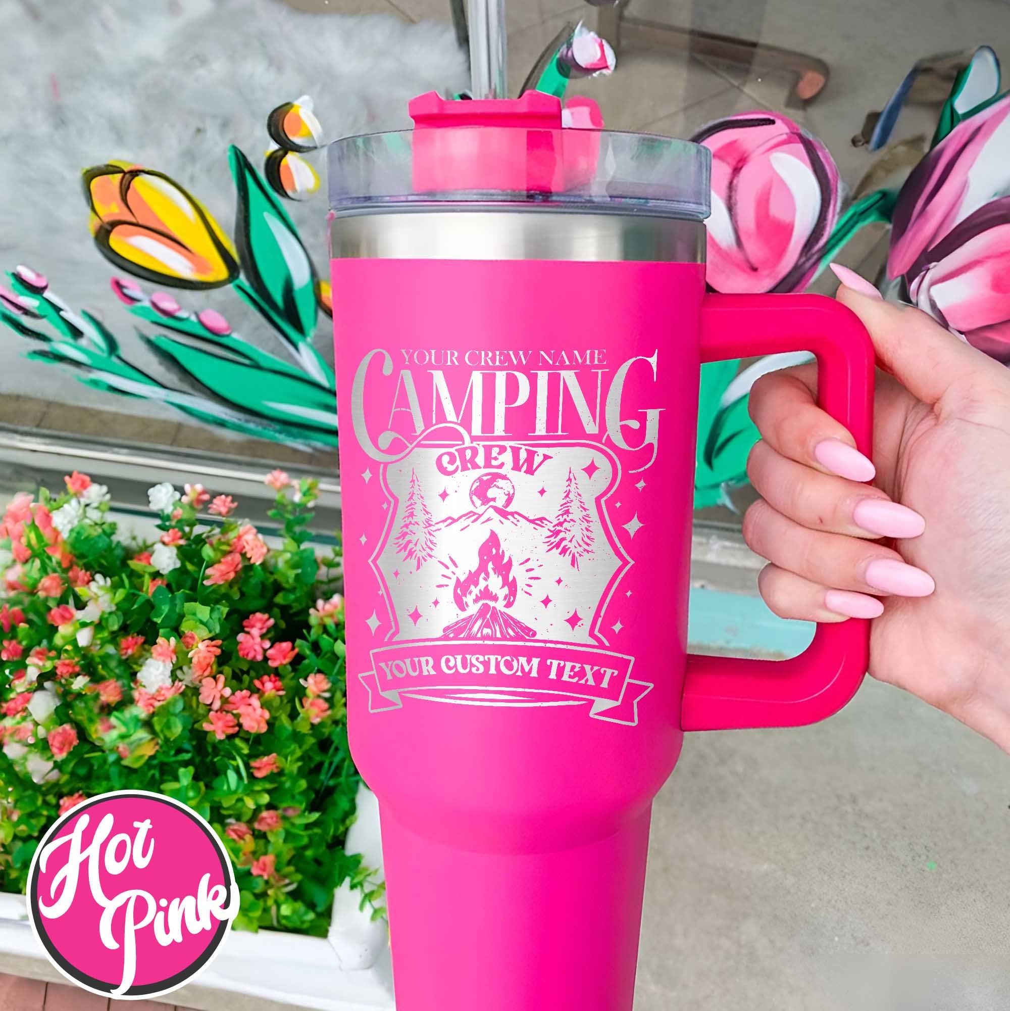 Custom Tumbler for Camping, Custom Camping Tumbler, Camping Tumbler