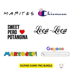 Funny Filipino Meme PNG Bundle | Tagalog, Marites Chismosa Humor (Digital Download)