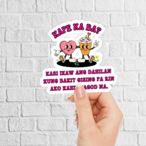 Filipino Tagalog Funny Meme Stickers - Pinoy Pride Water Bottle Decals, Laptop Stickers, Cute Pinoy Kiss-Cut Sticker Sheet
