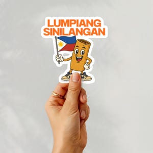 Filipino Food Lumpia Kiss-Cut Stickers, Laptop Stickers, Water Bottle Decals, Cute Gift, Pinoy Cute Sticker, Funny Sticker