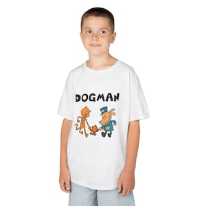 Dogman Tee, DogmanT-Shirt, Colorful Children's Apparel, Gift for Kids, Kids' T-Shirt, Dogman Short Sleeve Tee, dogman and friends tee