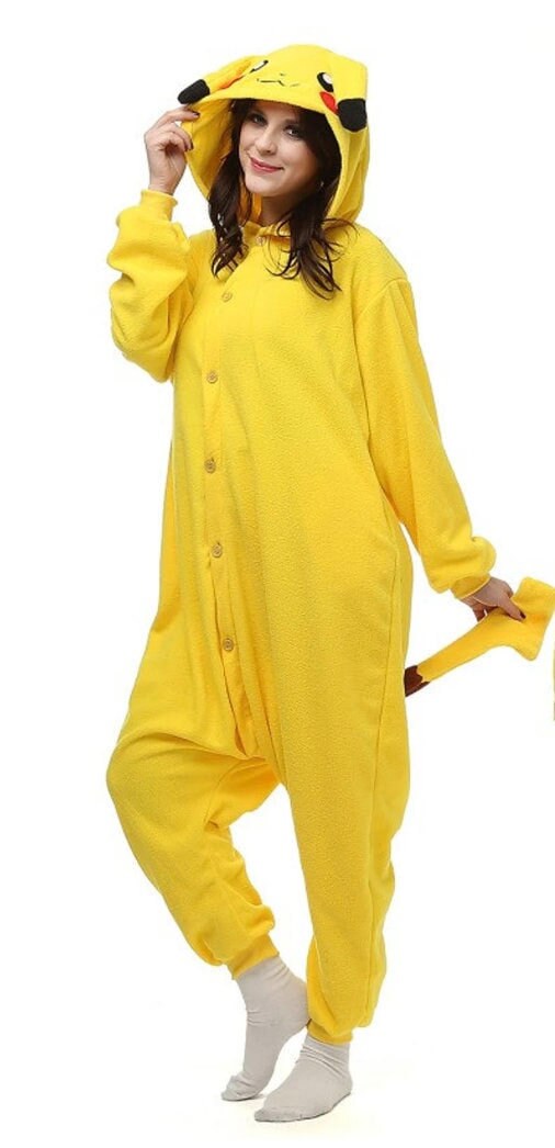 Pijama Kigurumi Fantasia Pikachu Amarelo Pokemon Adulto P, Produto  Masculino Kigurumi Usado 91301513