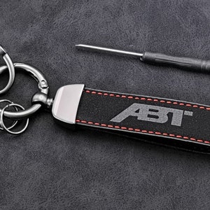 Leder Schlüsselanhänger V1 mit Logo für Audi – kaufen Sie im