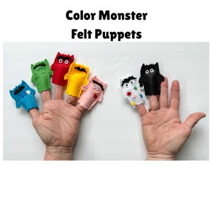 Color Monster - Puppets - Preschool - Story Retelling - Emotions
