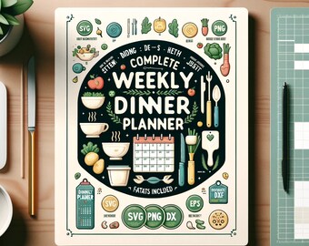 Digital Instant Download Weekly Meal Planner - Etsy
