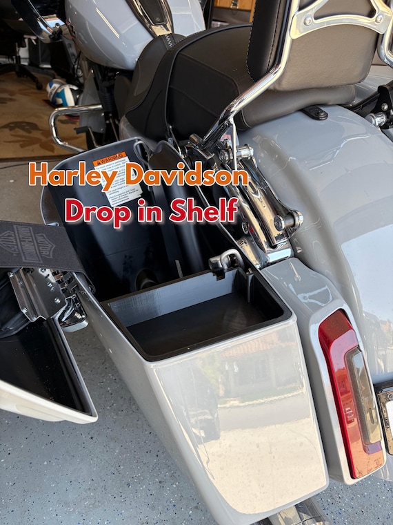 2024 2025 Harley Davidson Drop in Saddlebag shelf 2024 Road Glide Street Glide Saddlebag shelf accessories  gifts for him Harley accessories