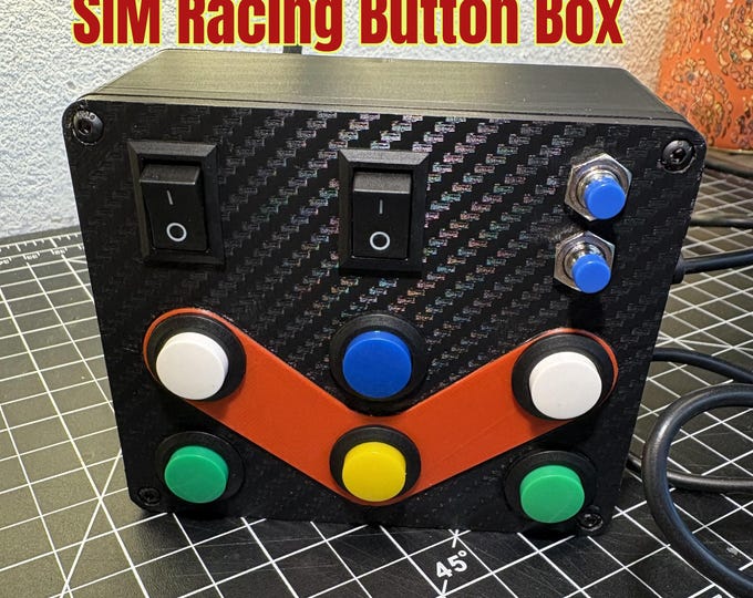 10-button Sim Racing Button Box Perfect for PC Gaming, Sim Rigs ...