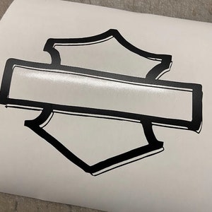 Harley Davidson Custom Decal CVO Road Glide Street Glide bar and shield Graffiti style image 2